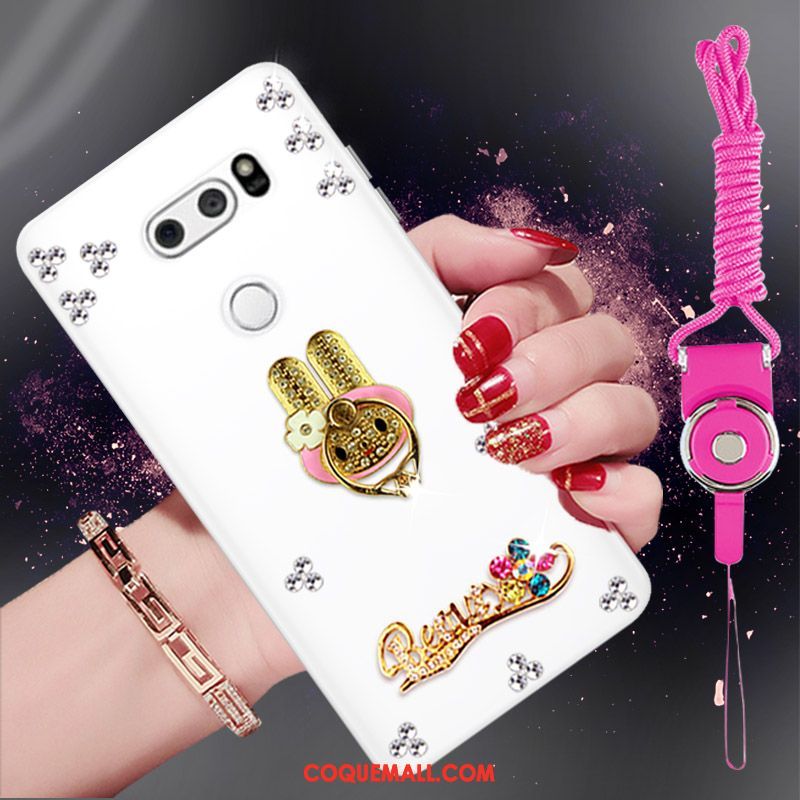 Étui Lg V30 Téléphone Portable Protection Strass, Coque Lg V30 Fluide Doux Incassable