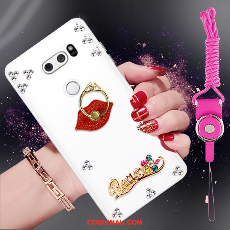 Étui Lg V30 Téléphone Portable Protection Strass, Coque Lg V30 Fluide Doux Incassable