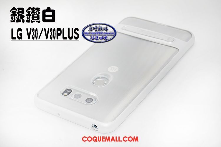 Étui Lg V30 Téléphone Portable Rose Rouge, Coque Lg V30 Silicone Transparent