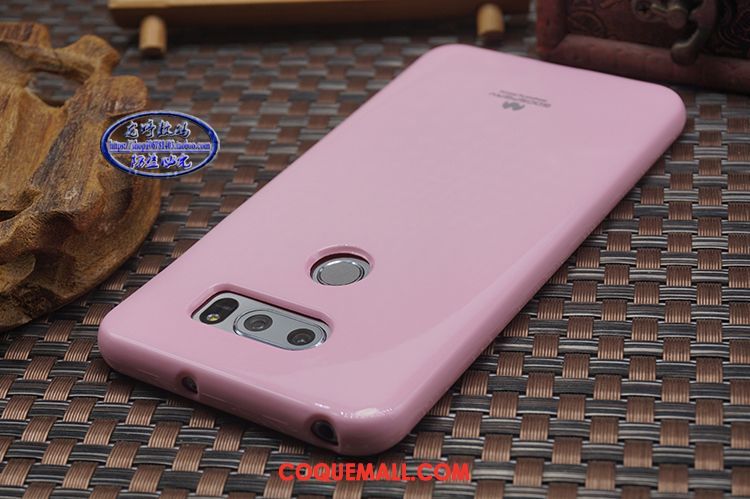 Étui Lg V30 Téléphone Portable Rose Rouge, Coque Lg V30 Silicone Transparent
