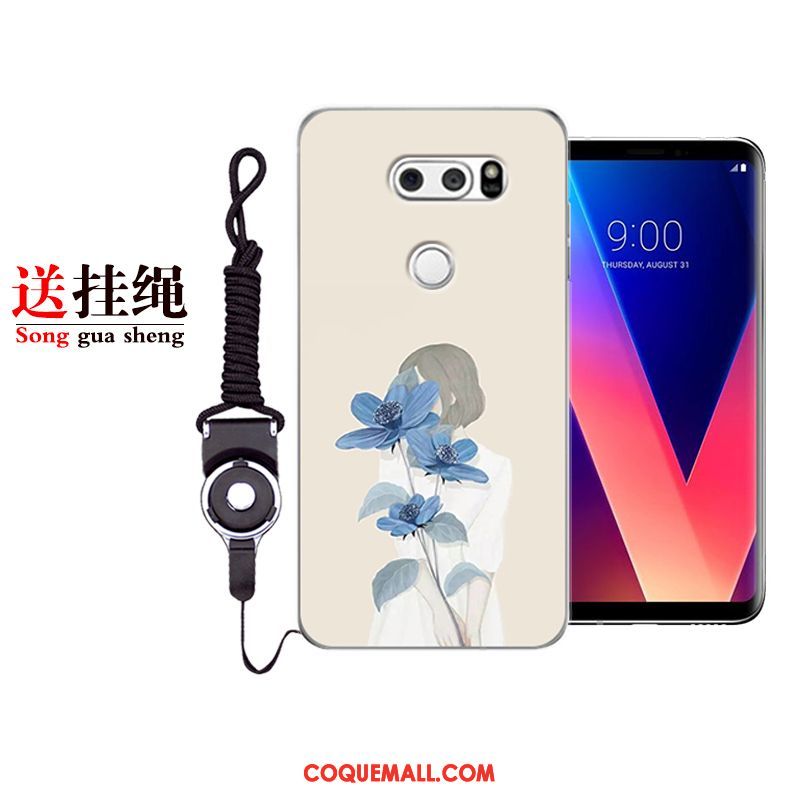 Étui Lg V30 Téléphone Portable Tout Compris Protection, Coque Lg V30 Blanc Silicone