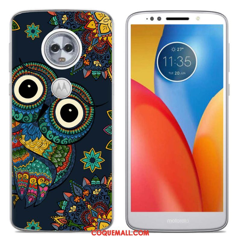 Étui Moto E5 Amoureux Tendance Créatif, Coque Moto E5 Dessin Animé Multicolore