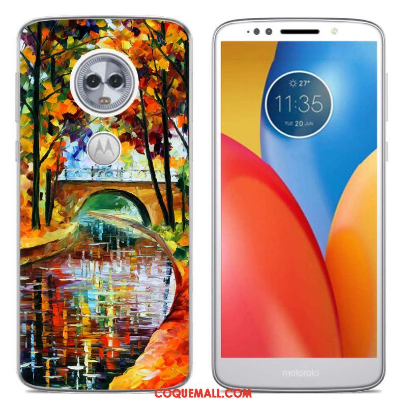 Étui Moto E5 Amoureux Tendance Créatif, Coque Moto E5 Dessin Animé Multicolore