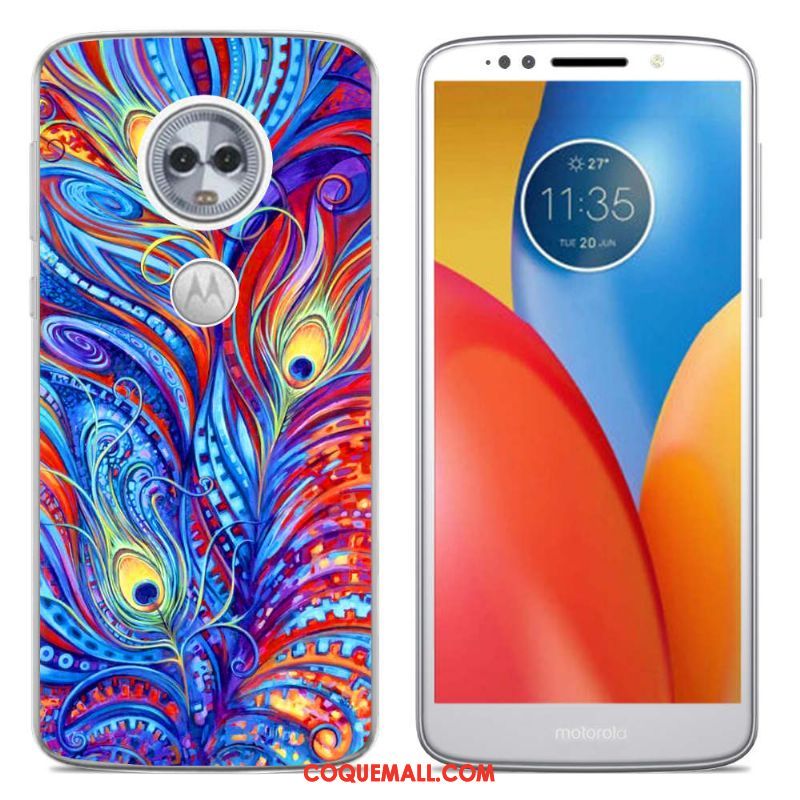 Étui Moto E5 Amoureux Tendance Créatif, Coque Moto E5 Dessin Animé Multicolore