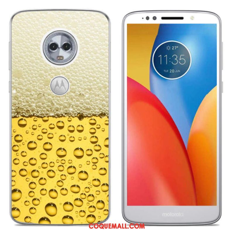 Étui Moto E5 Amoureux Tendance Créatif, Coque Moto E5 Dessin Animé Multicolore