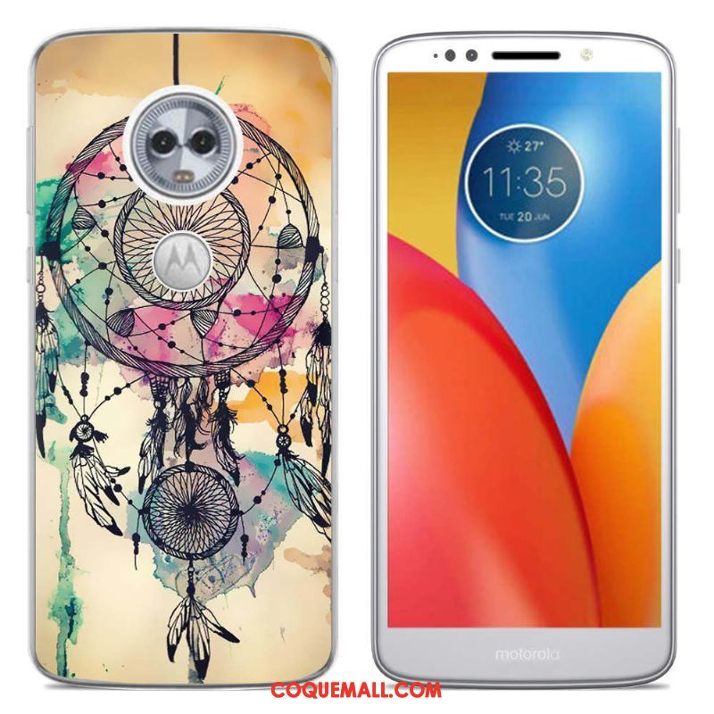 Étui Moto E5 Amoureux Tendance Créatif, Coque Moto E5 Dessin Animé Multicolore