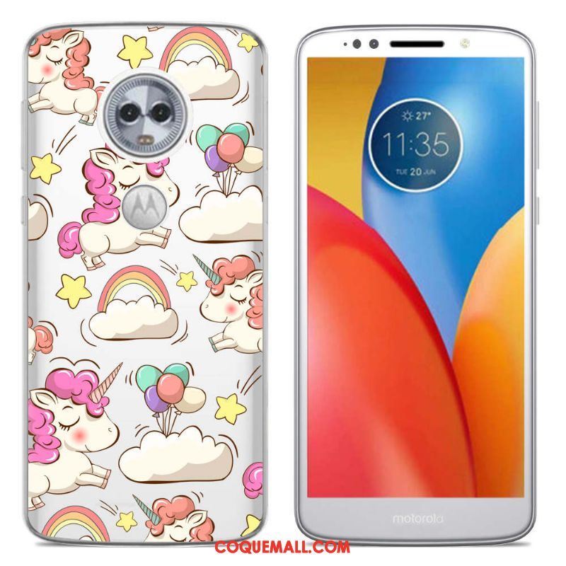 Étui Moto E5 Amoureux Tendance Créatif, Coque Moto E5 Dessin Animé Multicolore