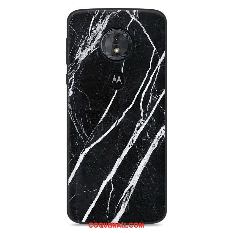 Étui Moto E5 Bleu Protection Silicone, Coque Moto E5 Noir Tout Compris