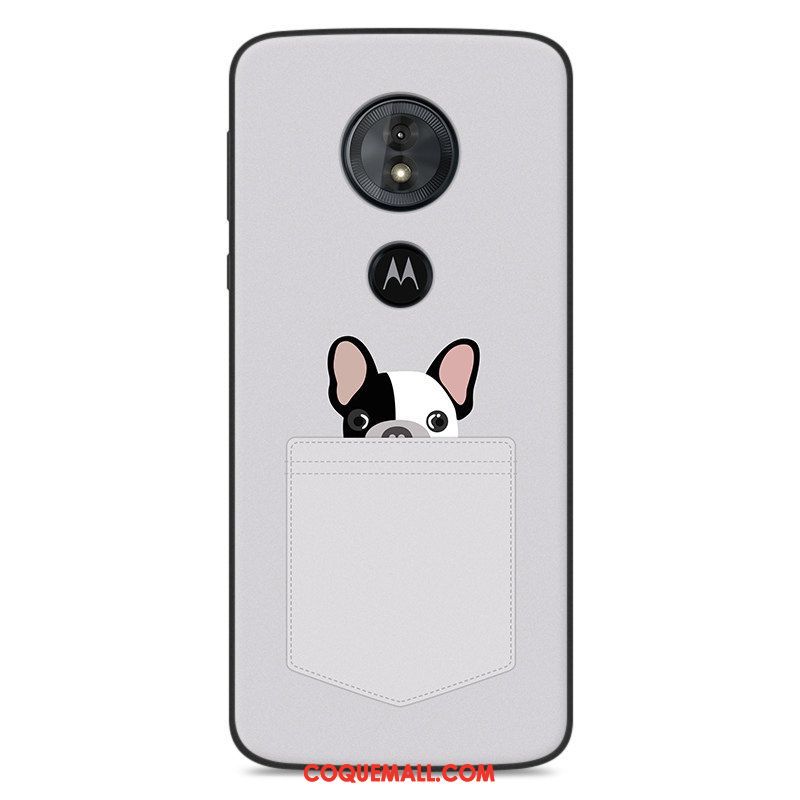 Étui Moto E5 Créatif Protection Silicone, Coque Moto E5 Noir Fluide Doux