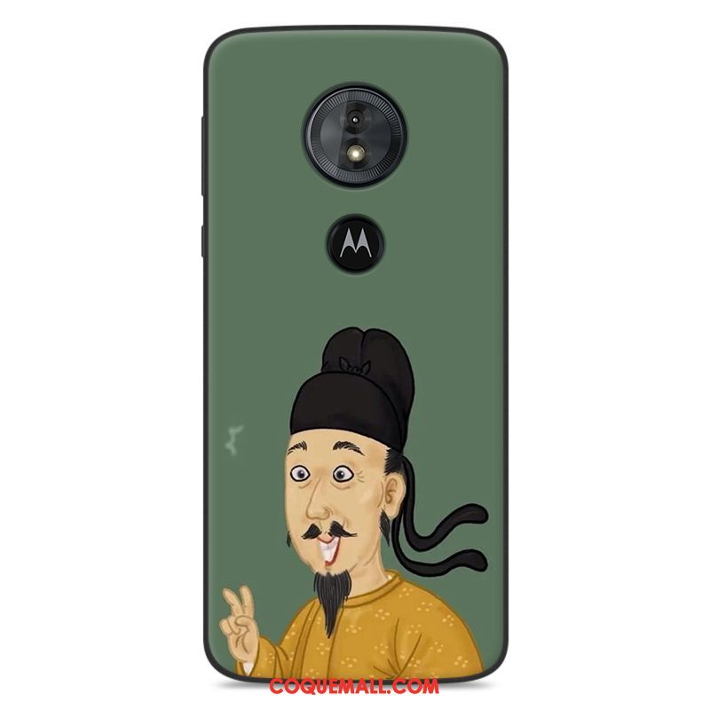 Étui Moto E5 Fluide Doux Téléphone Portable Marque De Tendance, Coque Moto E5 Amoureux Vert