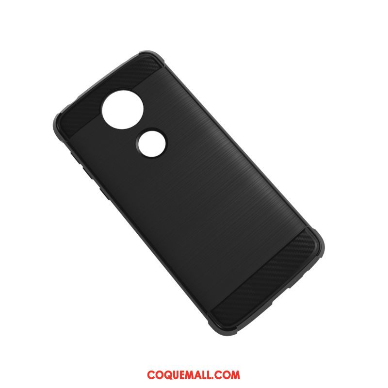 Étui Moto E5 Protection Téléphone Portable Fluide Doux, Coque Moto E5 Incassable Noir