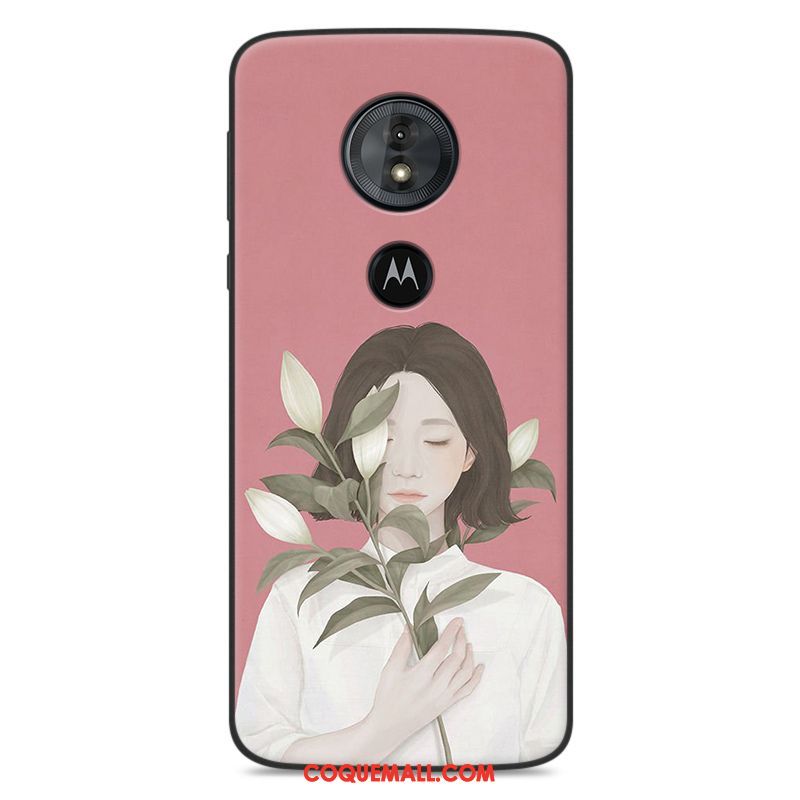 Étui Moto E5 Rouge Petit Tout Compris, Coque Moto E5 Téléphone Portable Art