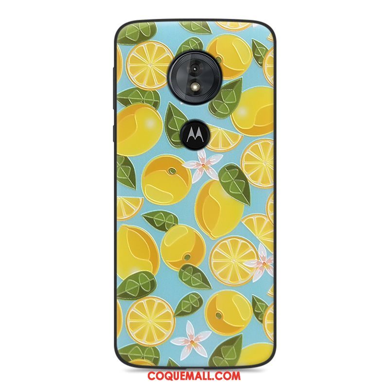 Étui Moto E5 Silicone Gaufrage Tout Compris, Coque Moto E5 Multicolore Créatif