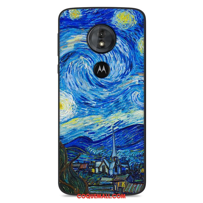 Étui Moto E5 Tout Compris Téléphone Portable Bleu, Coque Moto E5 Silicone Protection