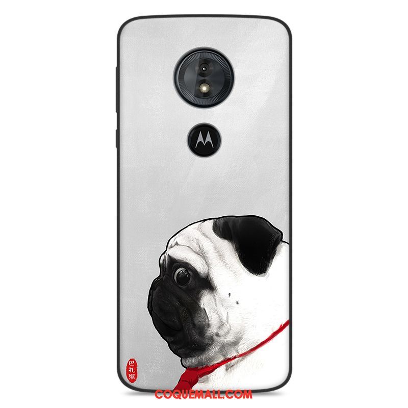 Étui Moto E5 Téléphone Portable Fluide Doux Amoureux, Coque Moto E5 Marque De Tendance Protection