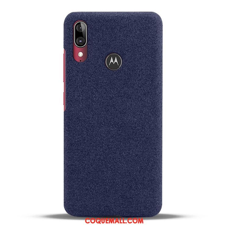 Étui Moto E6 Plus Personnalité Difficile Incassable, Coque Moto E6 Plus Modèle Fleurie Toile Braun