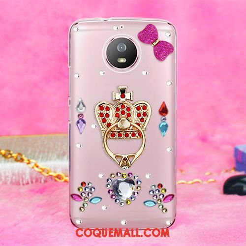 Étui Moto G5s Bleu Incassable Téléphone Portable, Coque Moto G5s Ornements Suspendus Bleu