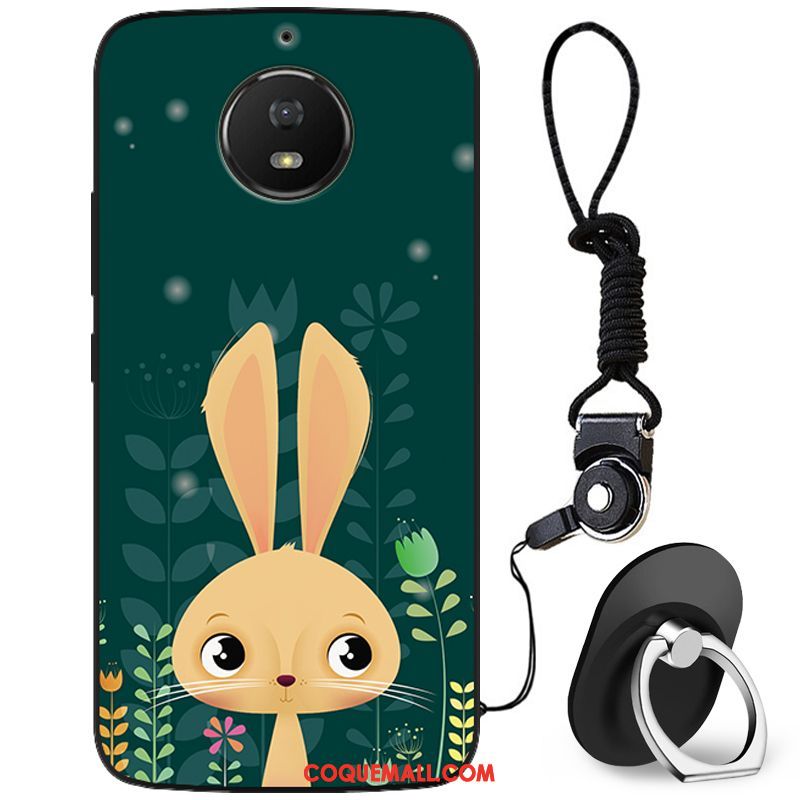 Étui Moto G5s Bleu Tout Compris Fluide Doux, Coque Moto G5s Dessin Animé Protection