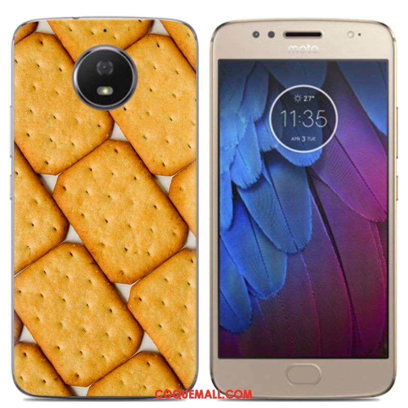 Étui Moto G5s Créatif Bleu Multicolore, Coque Moto G5s Dessin Animé Coque En Silicone