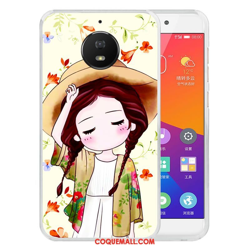 Étui Moto G5s Fluide Doux Violet Téléphone Portable, Coque Moto G5s Dessin Animé Bleu