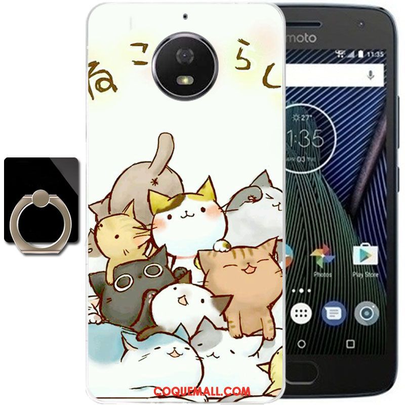 Étui Moto G5s Plus Encre Vent Protection, Coque Moto G5s Plus Téléphone Portable Dessin Animé