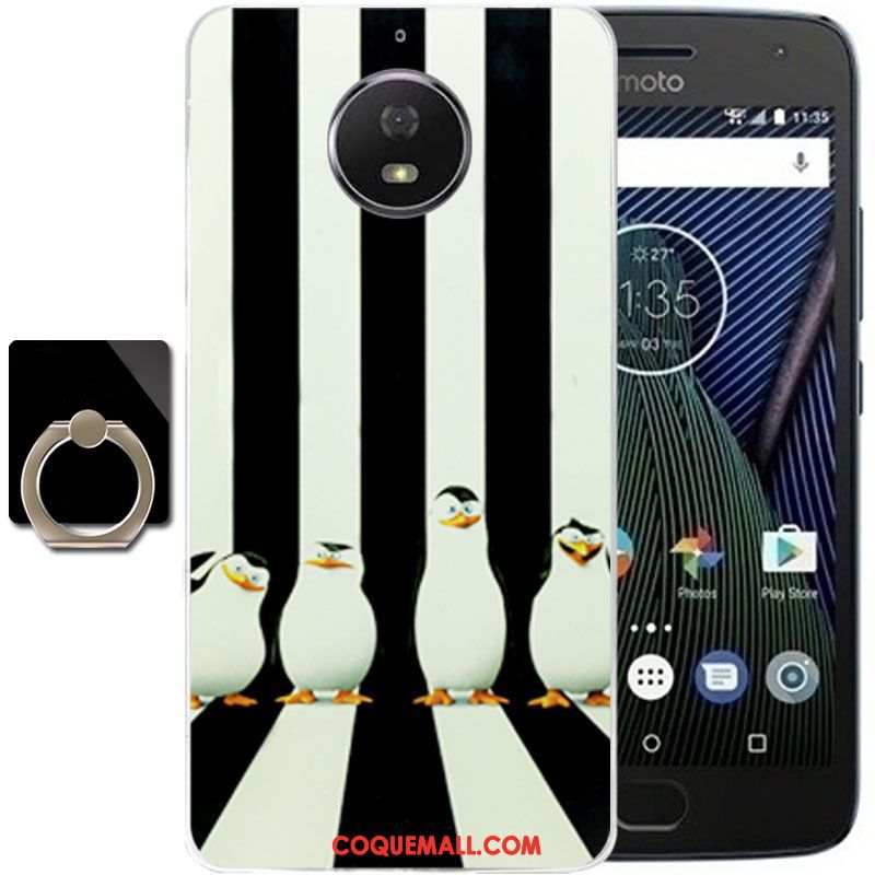 Étui Moto G5s Plus Encre Vent Protection, Coque Moto G5s Plus Téléphone Portable Dessin Animé