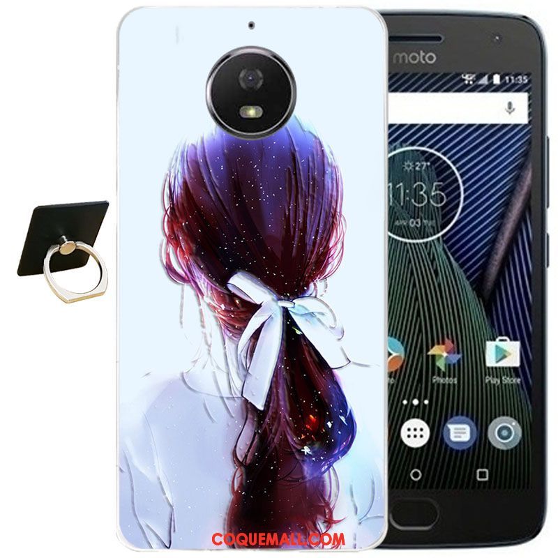 Étui Moto G5s Plus Incassable Silicone Protection, Coque Moto G5s Plus Gaufrage Fluide Doux