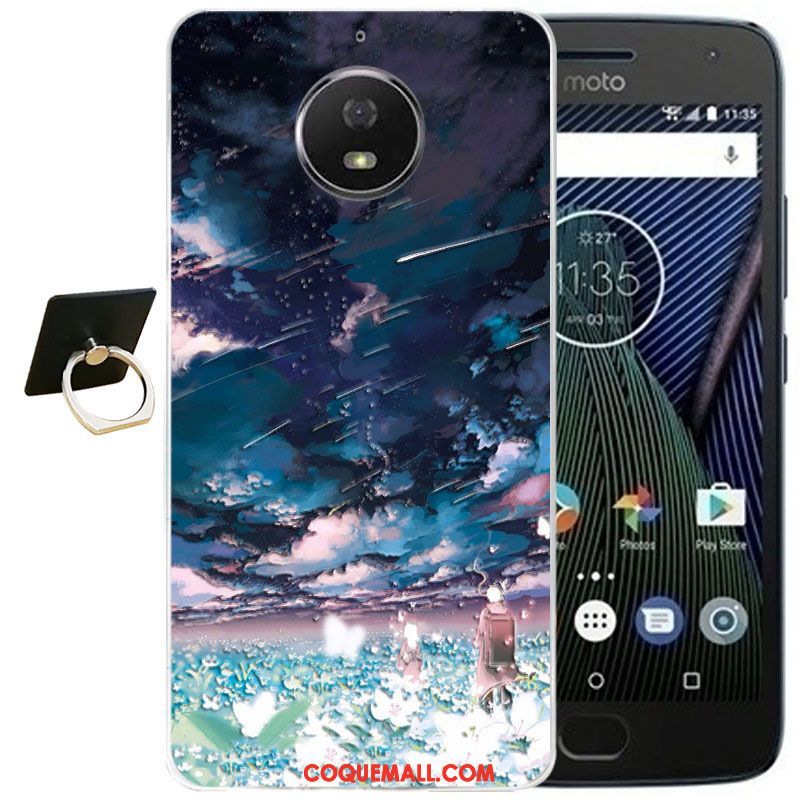 Étui Moto G5s Plus Incassable Silicone Protection, Coque Moto G5s Plus Gaufrage Fluide Doux