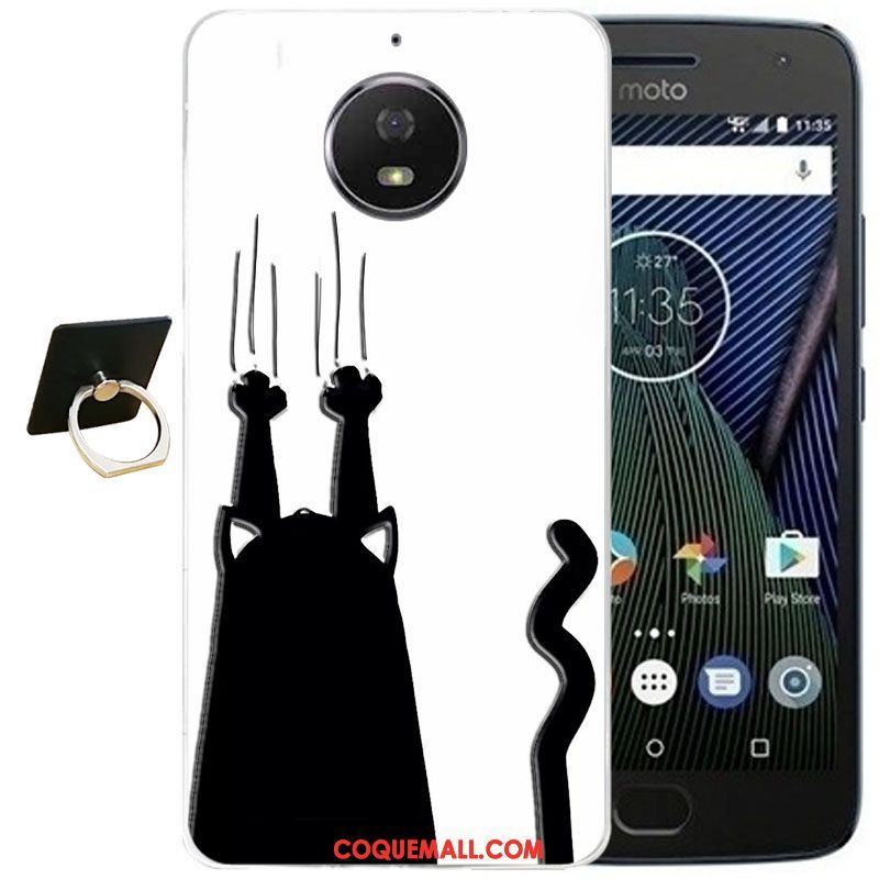 Étui Moto G5s Plus Incassable Silicone Protection, Coque Moto G5s Plus Gaufrage Fluide Doux