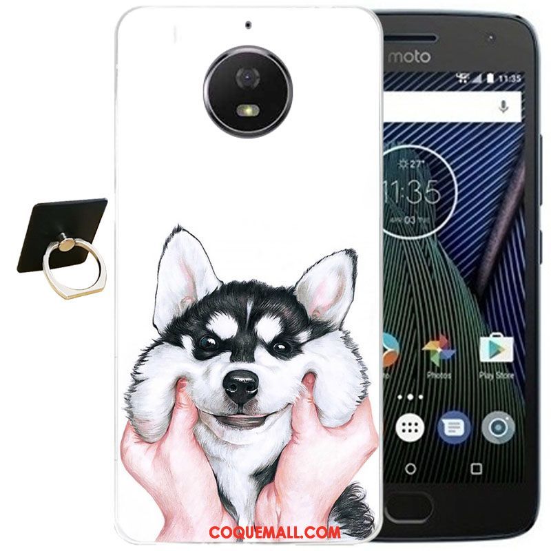 Étui Moto G5s Plus Incassable Silicone Protection, Coque Moto G5s Plus Gaufrage Fluide Doux