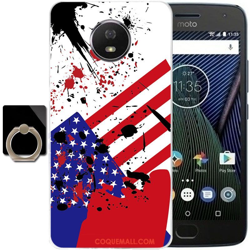 Étui Moto G5s Plus Protection Peinture Tout Compris, Coque Moto G5s Plus Noir Incassable