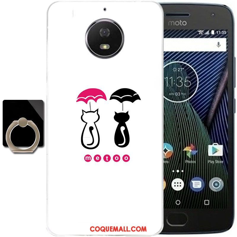 Étui Moto G5s Plus Protection Peinture Tout Compris, Coque Moto G5s Plus Noir Incassable