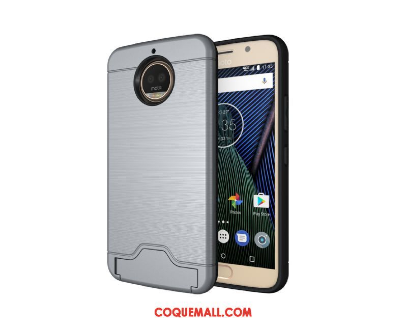 Étui Moto G5s Plus Vert Protection Carte, Coque Moto G5s Plus Support Téléphone Portable