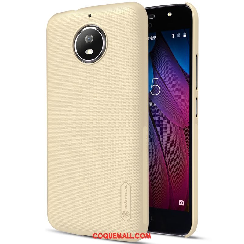 Étui Moto G5s Téléphone Portable Délavé En Daim Incassable, Coque Moto G5s Rouge Protection