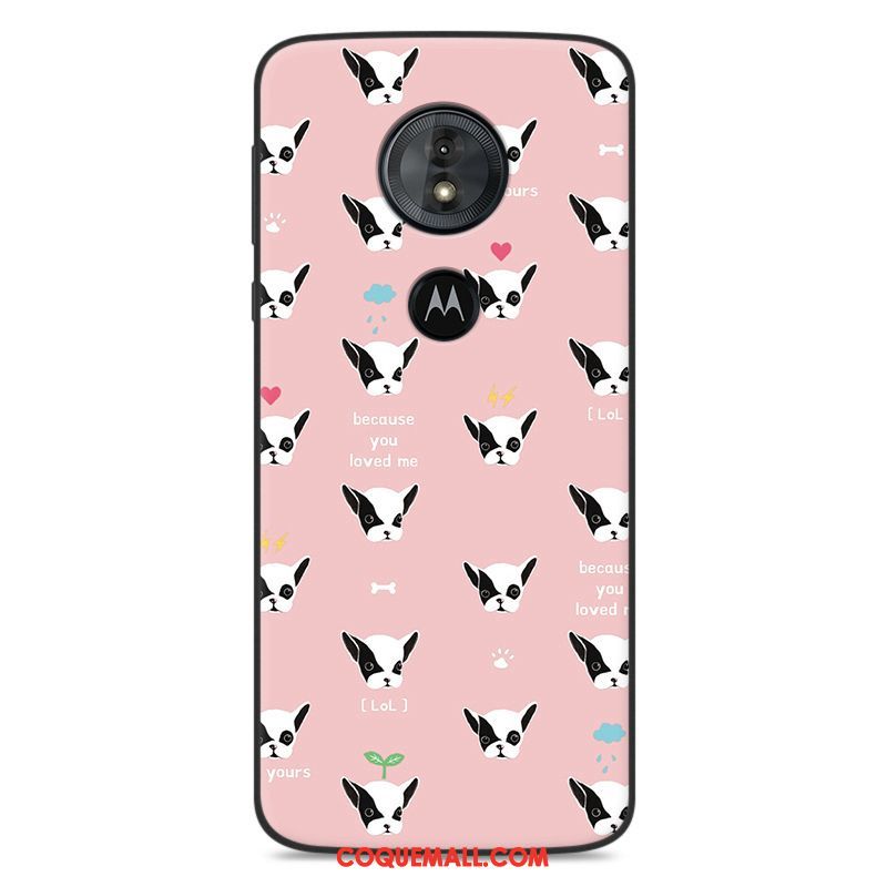 Étui Moto G6 Play Charmant Protection Dessin Animé, Coque Moto G6 Play Téléphone Portable Bleu