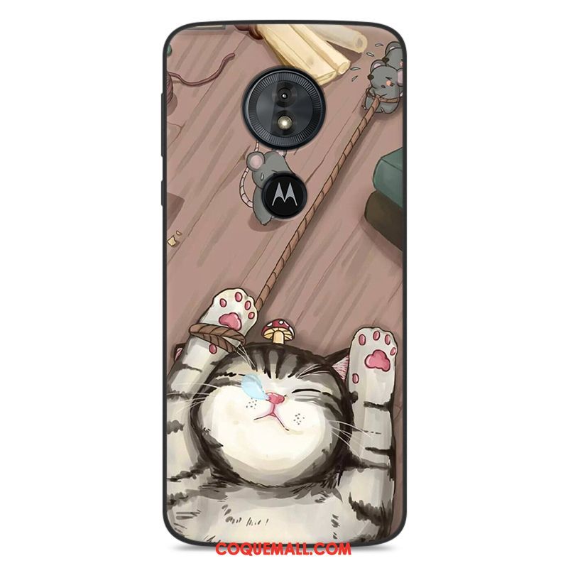 Étui Moto G6 Play Charmant Protection Dessin Animé, Coque Moto G6 Play Téléphone Portable Bleu