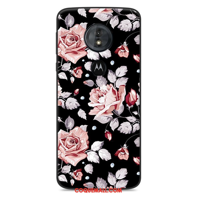 Étui Moto G6 Play Charmant Protection Dessin Animé, Coque Moto G6 Play Téléphone Portable Bleu