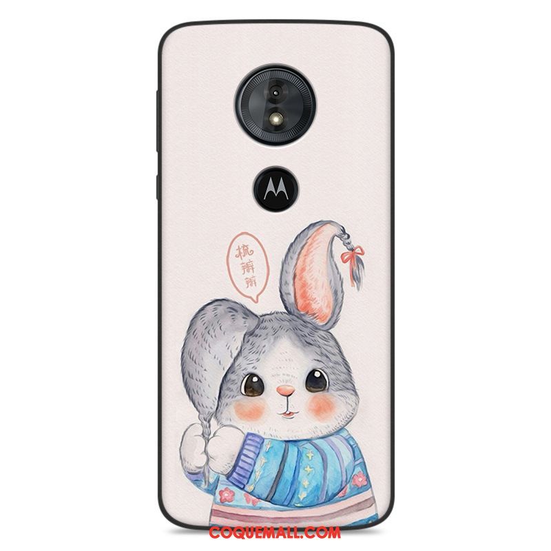 Étui Moto G6 Play Charmant Protection Dessin Animé, Coque Moto G6 Play Téléphone Portable Bleu