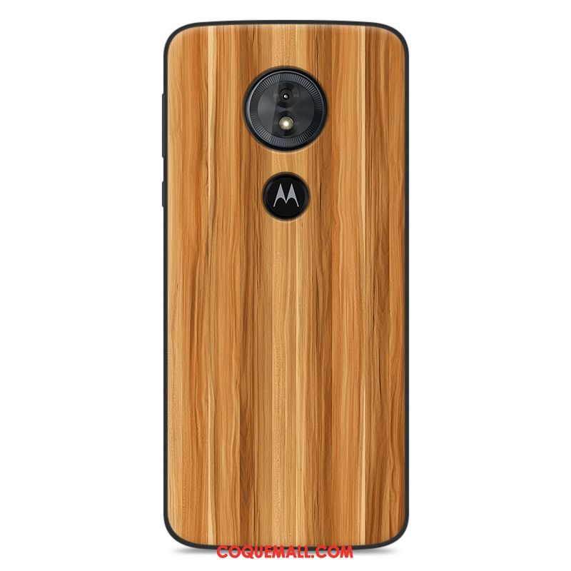 Étui Moto G6 Play Fluide Doux Bleu Silicone, Coque Moto G6 Play Modèle Fleurie Protection