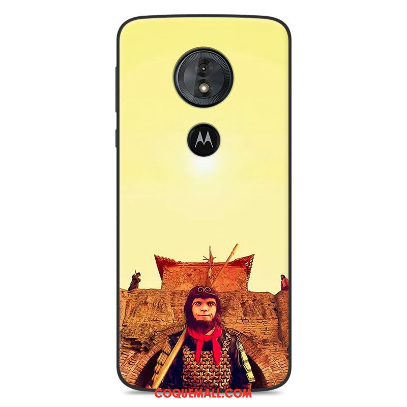 Étui Moto G6 Play Grand Fluide Doux Silicone, Coque Moto G6 Play Tendance Téléphone Portable Beige