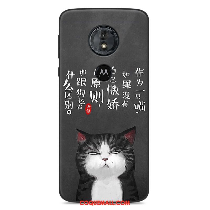 Étui Moto G6 Play Incassable Téléphone Portable Gris, Coque Moto G6 Play Silicone Fluide Doux