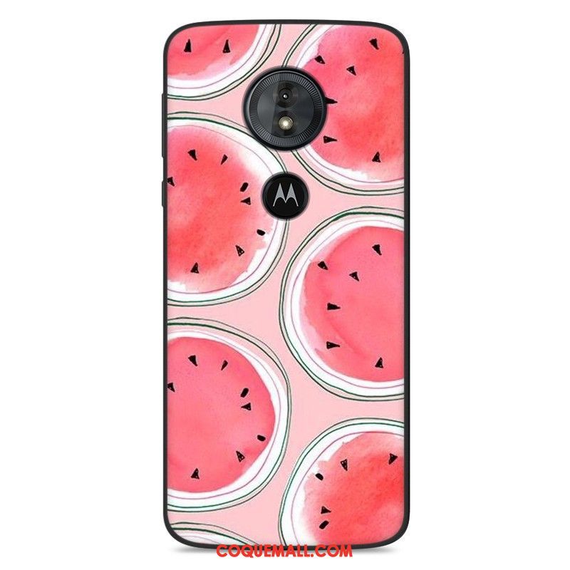 Étui Moto G6 Play Personnalité Fluide Doux Téléphone Portable, Coque Moto G6 Play Dessin Animé Protection Beige