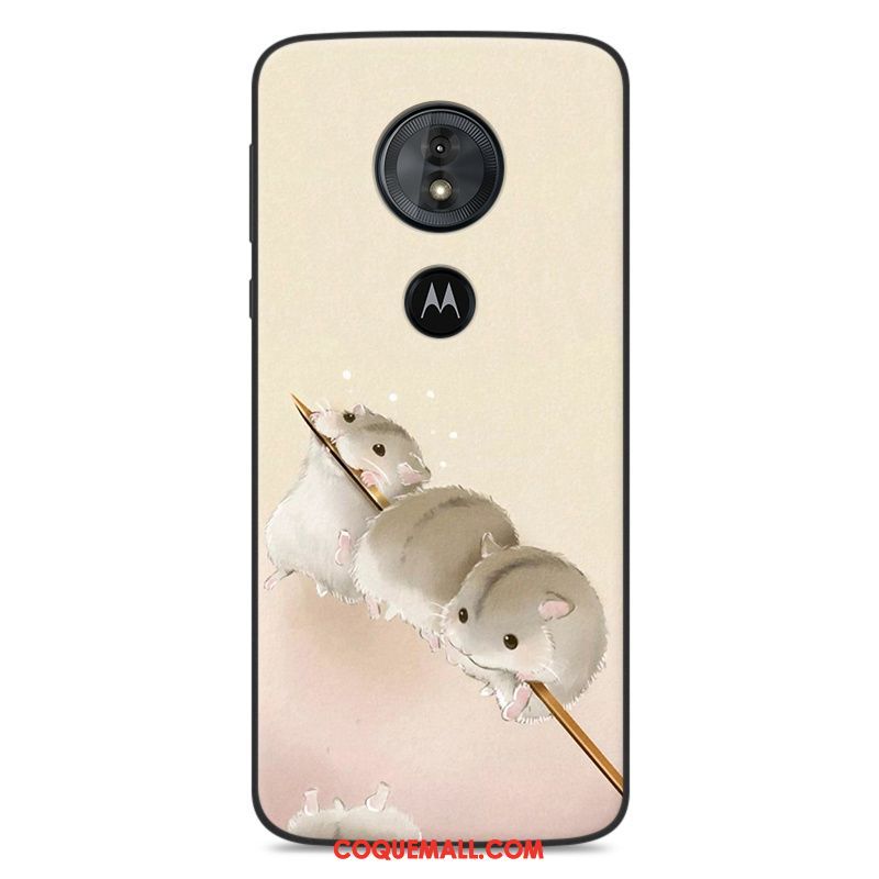 Étui Moto G6 Play Silicone Gris Incassable, Coque Moto G6 Play Protection Tout Compris