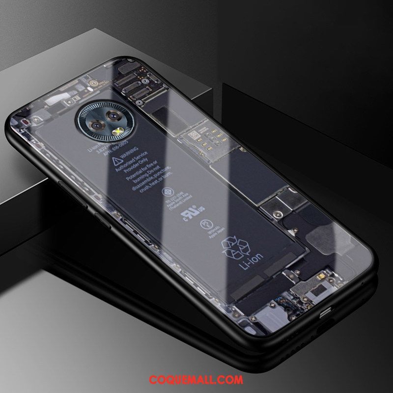 Étui Moto G6 Tout Compris Amoureux Dessin Animé, Coque Moto G6 Vintage Blanc