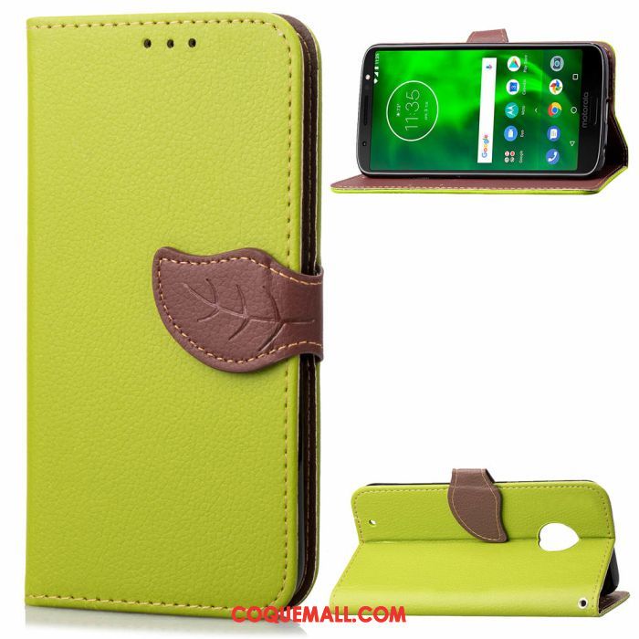 Étui Moto G6 Téléphone Portable Vert Bleu, Coque Moto G6 Ornements Suspendus Silicone