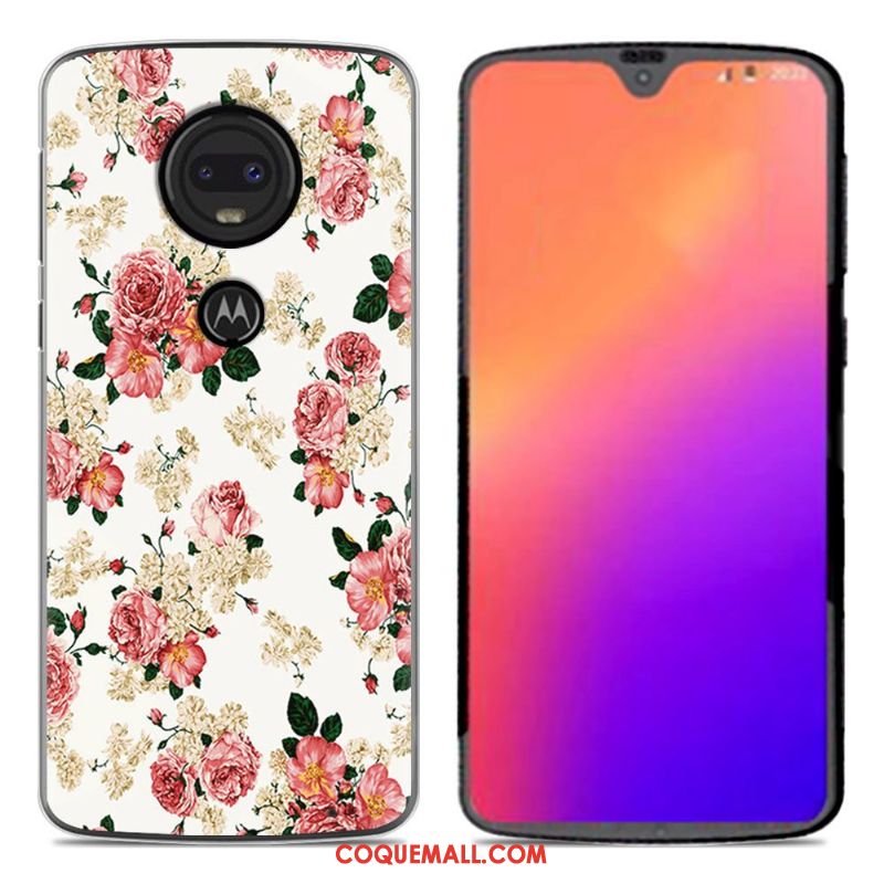 Étui Moto G7 Créatif Personnalité Téléphone Portable, Coque Moto G7 Dessin Animé Nouveau