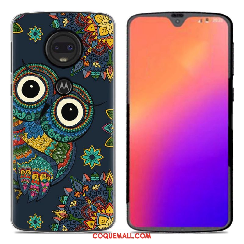 Étui Moto G7 Créatif Personnalité Téléphone Portable, Coque Moto G7 Dessin Animé Nouveau