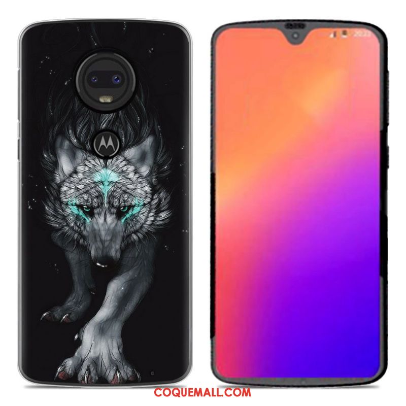 Étui Moto G7 Créatif Personnalité Téléphone Portable, Coque Moto G7 Dessin Animé Nouveau