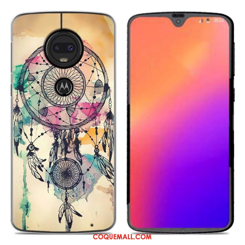 Étui Moto G7 Créatif Personnalité Téléphone Portable, Coque Moto G7 Dessin Animé Nouveau