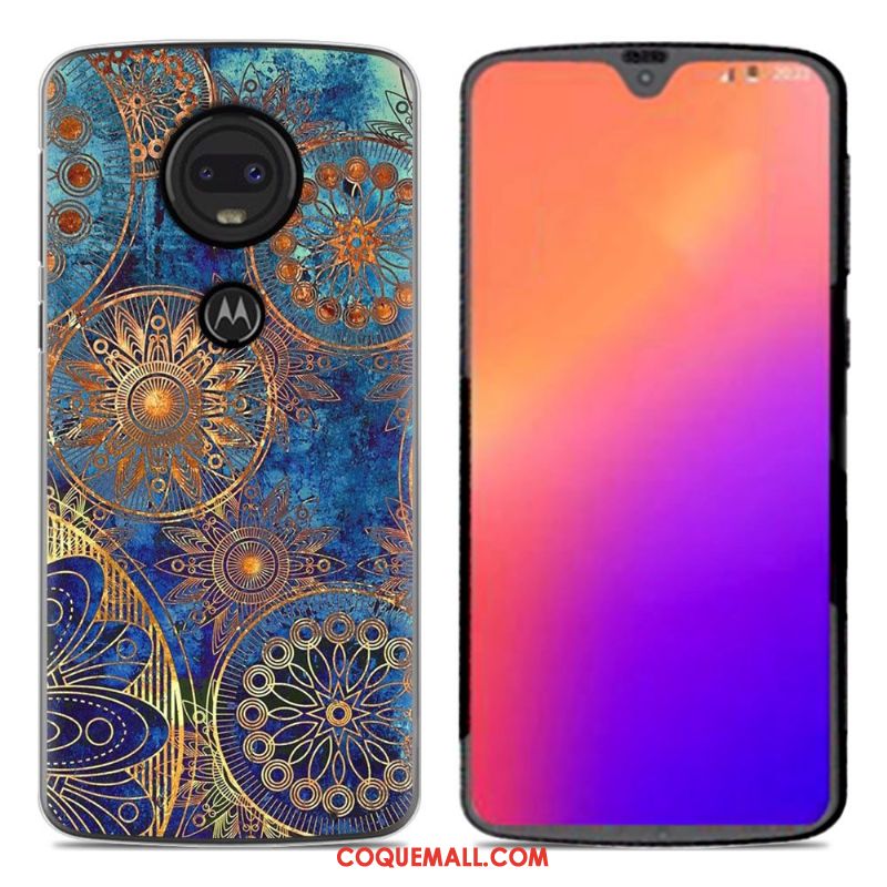 Étui Moto G7 Créatif Personnalité Téléphone Portable, Coque Moto G7 Dessin Animé Nouveau